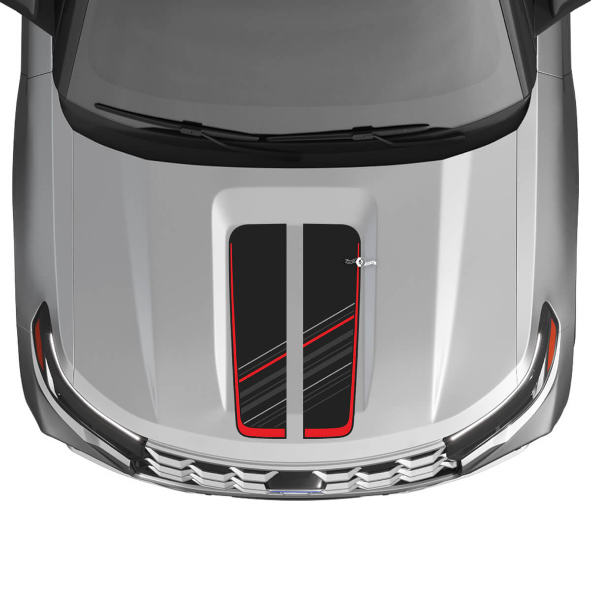 Dekoratives Haubenstreifen-Vinylaufkleber-Set für Musclecar Explorer ST 2020-26