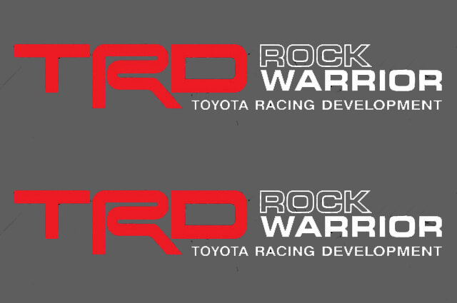 TRD Rock Warrior Seiten-Vinyl-Aufkleber-Set für Toyota FJ Cruiser