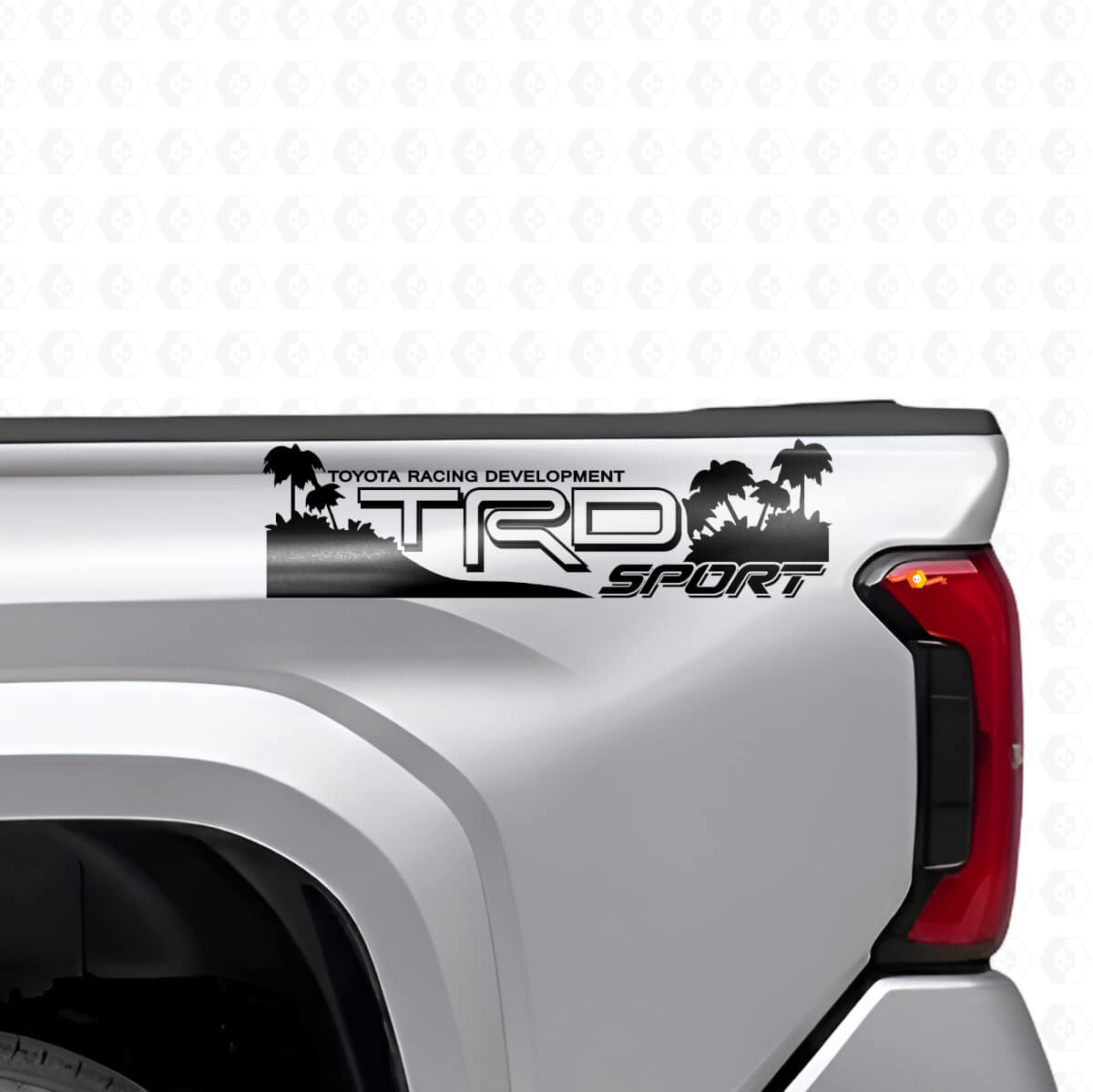 TRD Off Sport Beach Style Vinyl-Aufkleber-Set für die hintere Seitenpartie von Toyota Trucks