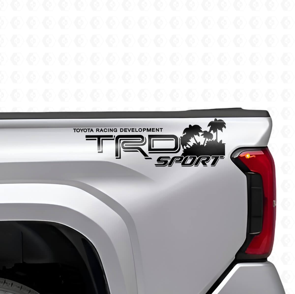 TRD Sport Beach Style Vinylaufkleberset für die hinteren Seiten von Toyota Trucks