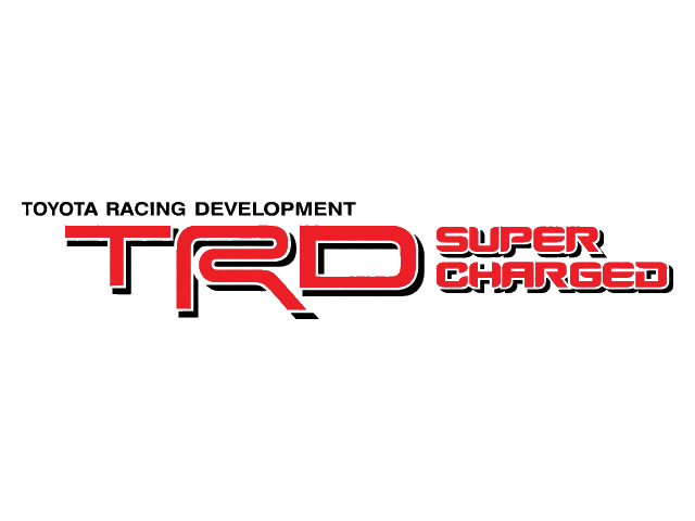 Paar TOYOTA TRD SUPERCHARGED AUFKLEBER TRD Racing Entwicklungsseiten-Vinyl-Aufkleber