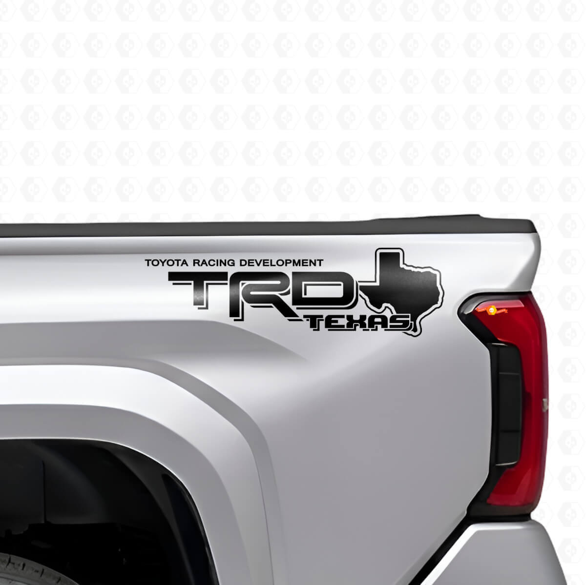 TRD-Stil Texas-Karten-Seitenaufkleber-Set für Toyota Trucks