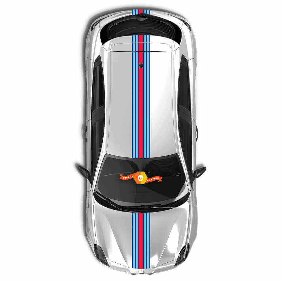 Racing Style Over the Car Streifen Vinyl-Aufkleberset für Alfa Romeo