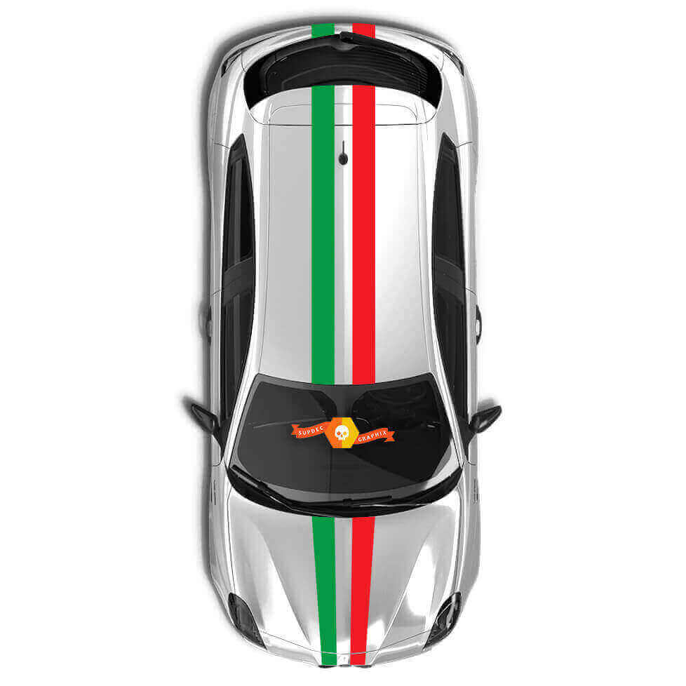 Racing-Stil Oberseiten-Streifen Vinyl-Aufkleber Kit für Alfa Romeo