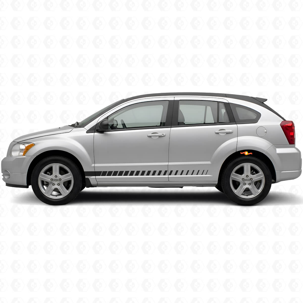Racing Style Seitenstreifen Vinyl-Aufkleber Set für Dodge Caliber 2007+