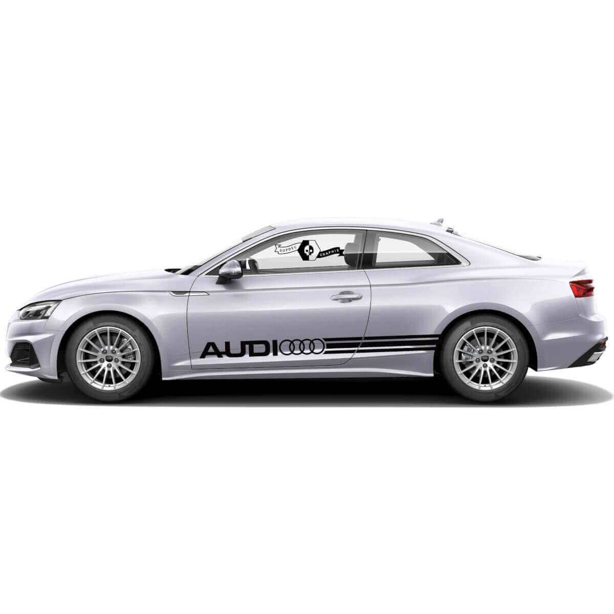 Marken-Seitennstreifen Vinyl-Aufkleber-Kit für Audi A5