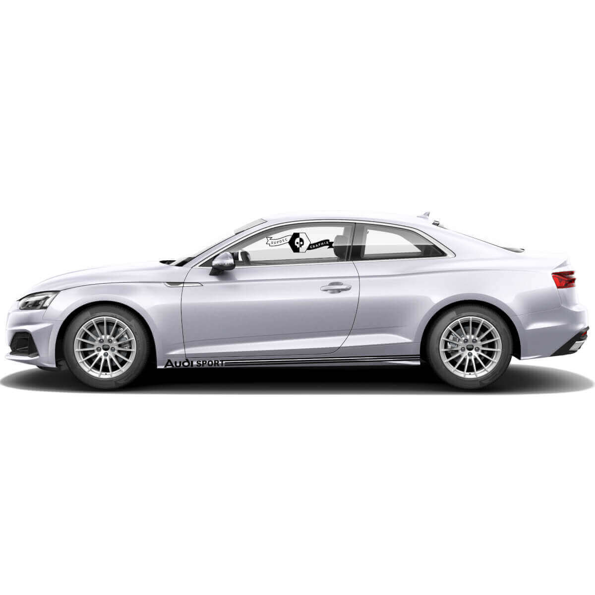 Audi Sport Seitenstreifen Vinyl-Aufkleber Set für Audi A5