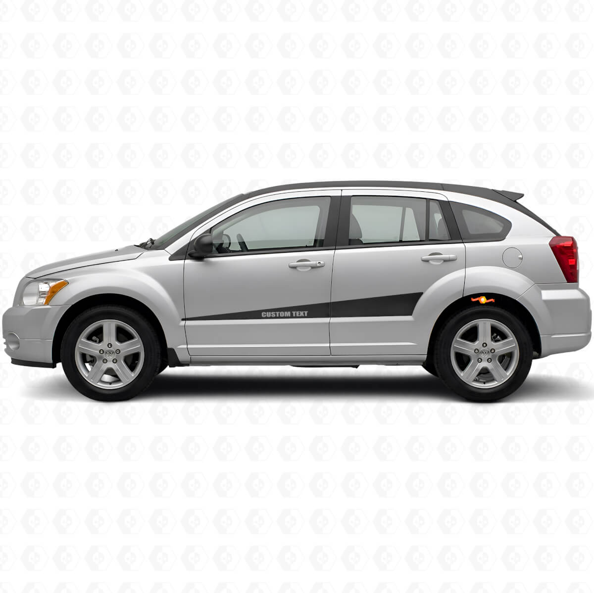 Individuelles Set erweiterbarer Seitestreifen-Aufkleber aus Vinyl für Dodge Caliber 2007+