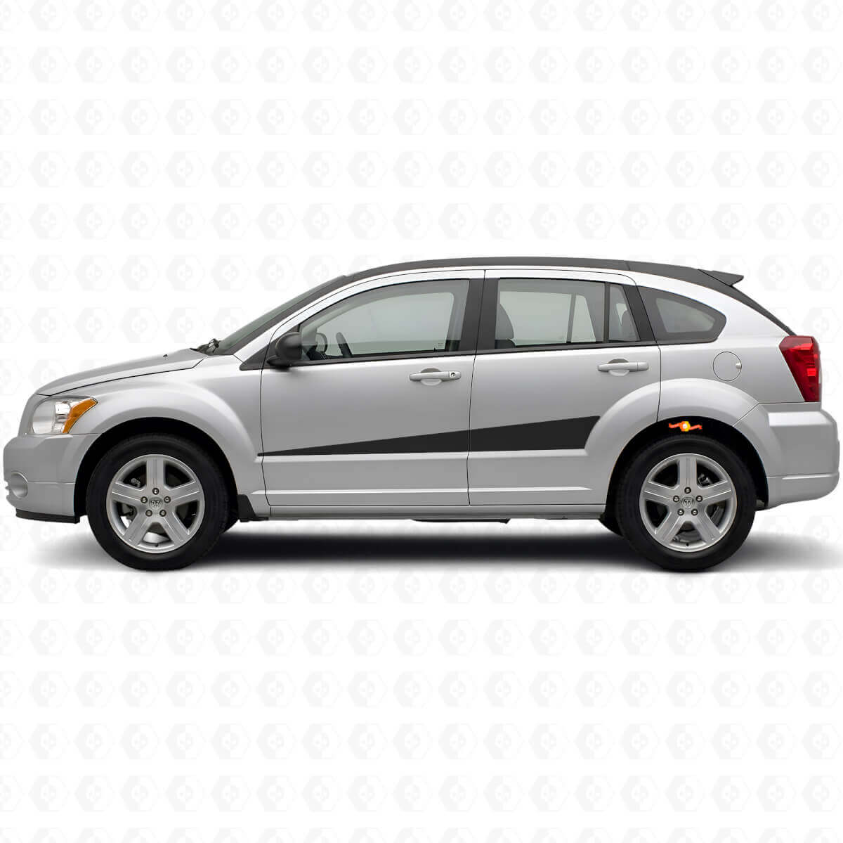 Erweiterndes Vinyl-Aufkleber-Set für Seitestreifen für Dodge Caliber 2007+