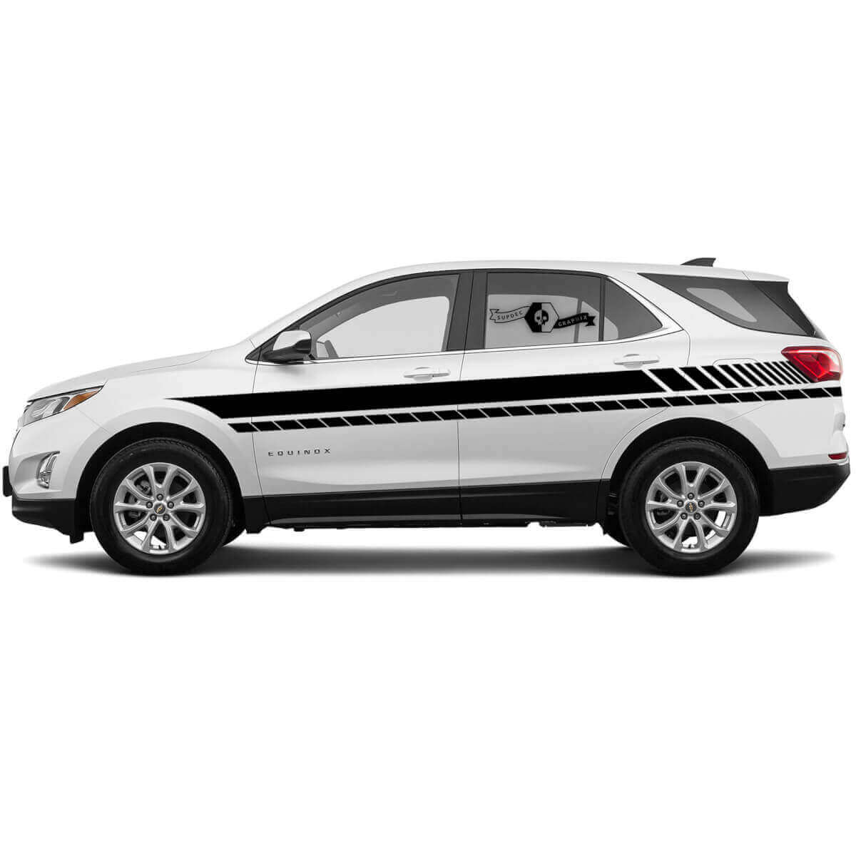 Racing-Style Seitenstreifen Vinyl-Aufkleber Set für Chevrolet Equinox 2021