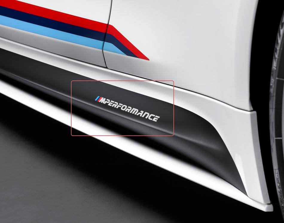 M Performance Türschweller Vinylaufkleber für BMW 3er Reihe