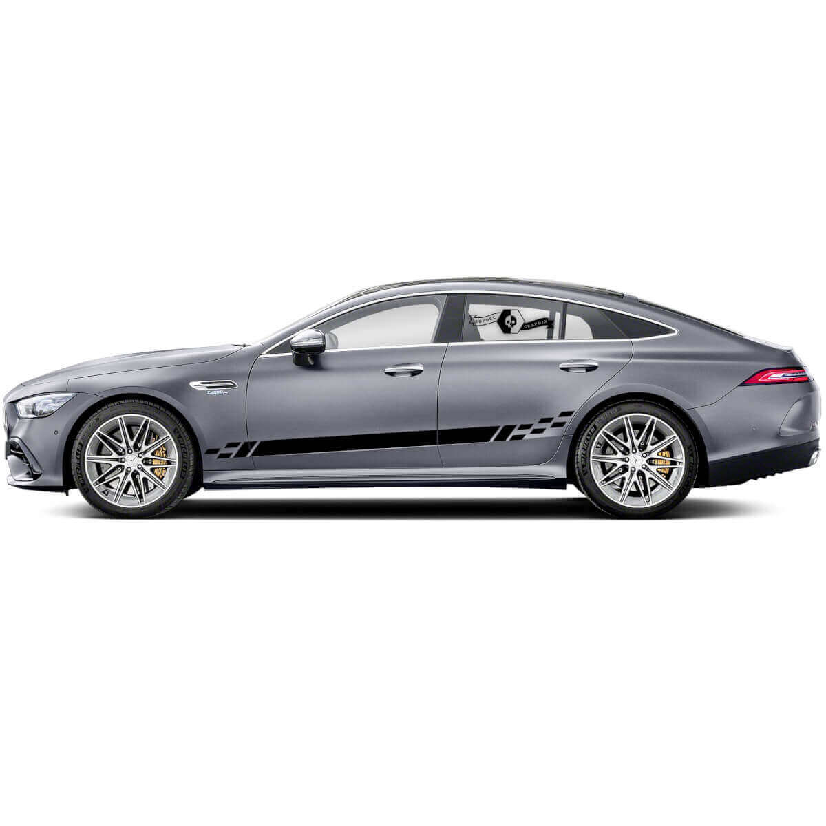 Dekoriertes Seitliches Streifen-Vinyl-Aufkleber-Set für Mercedes Benz AMG GT3