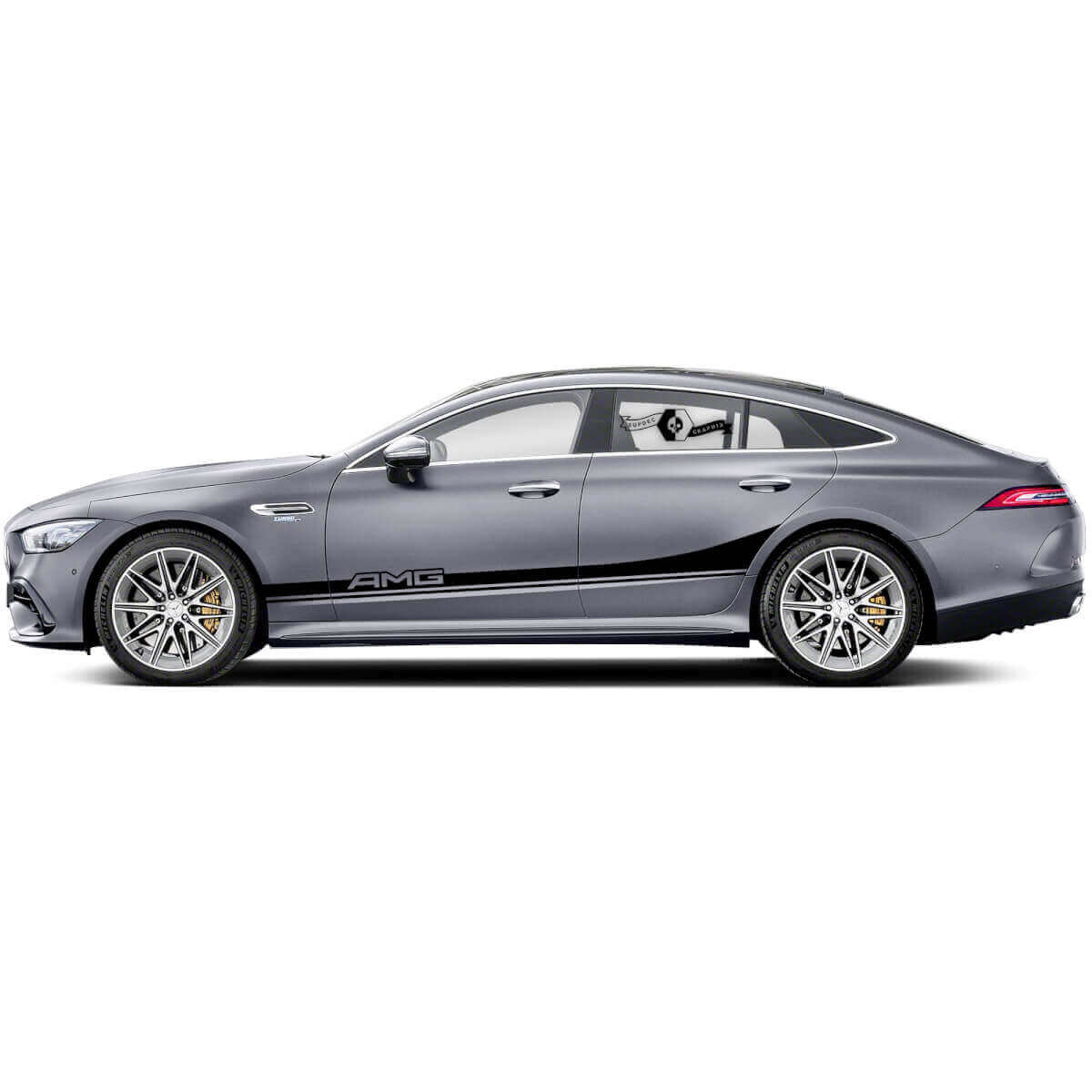 AMG Style Seitenstreifen Vinyl-Aufkleber-Set für Mercedes Benz AMG GT3