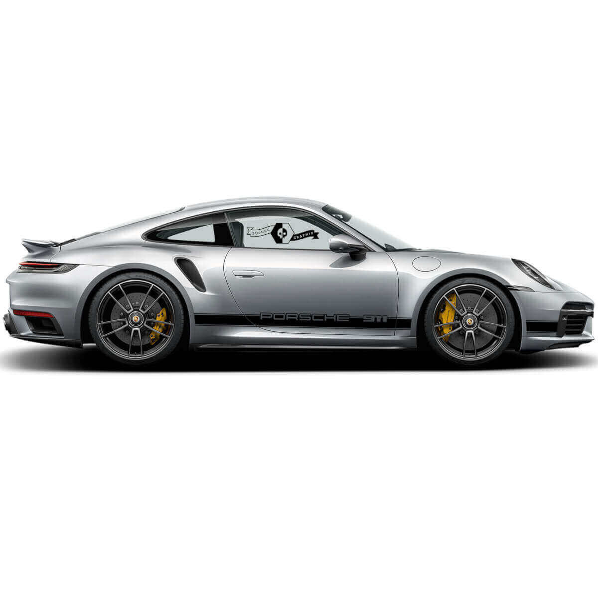 Marken-Design Seiten-Vinylaufklebersatz für Porsche 911 Turbo S