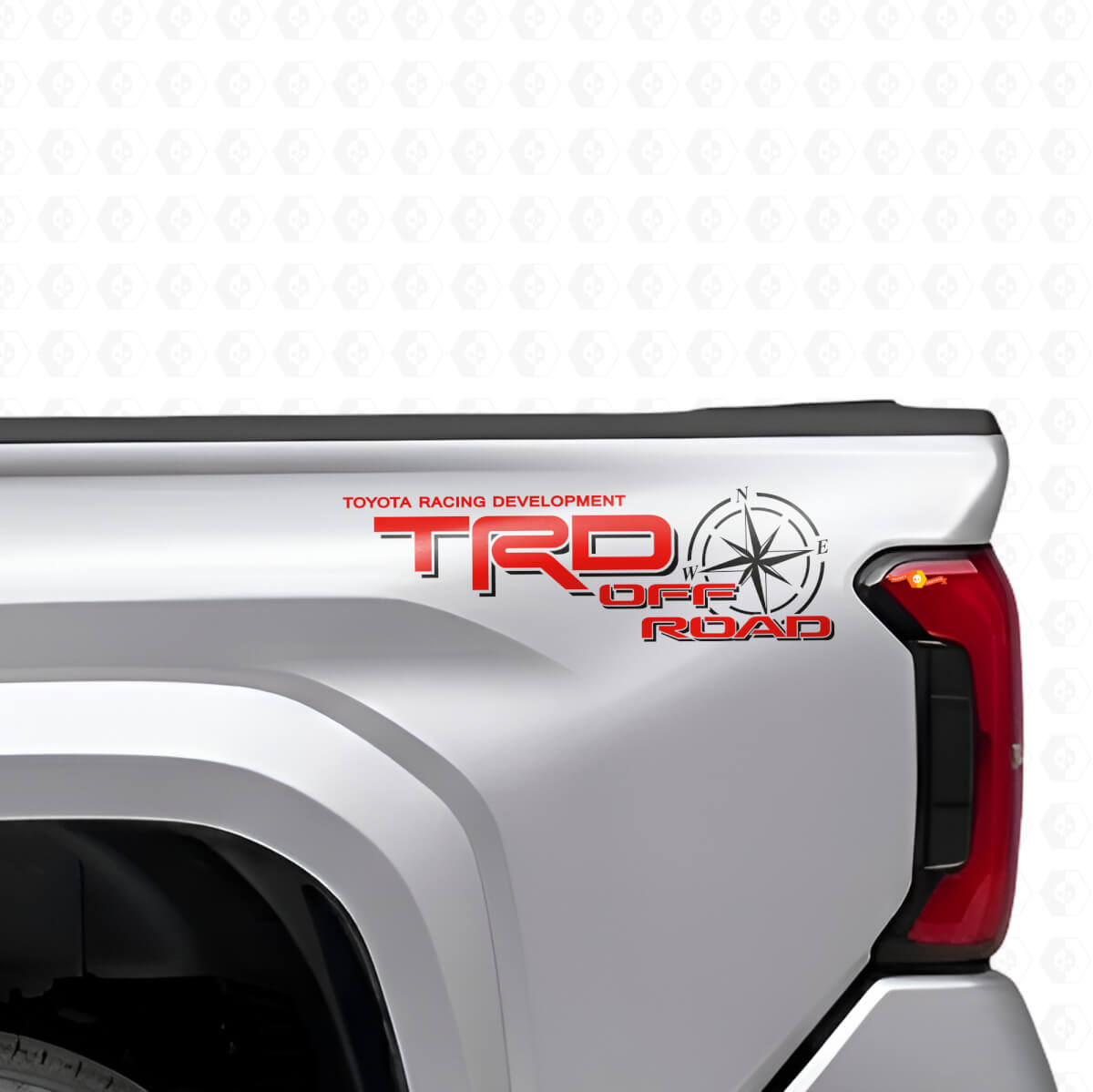 TRD Off Road Kompass Seiten Vinylaufkleber für Toyota Tacoma