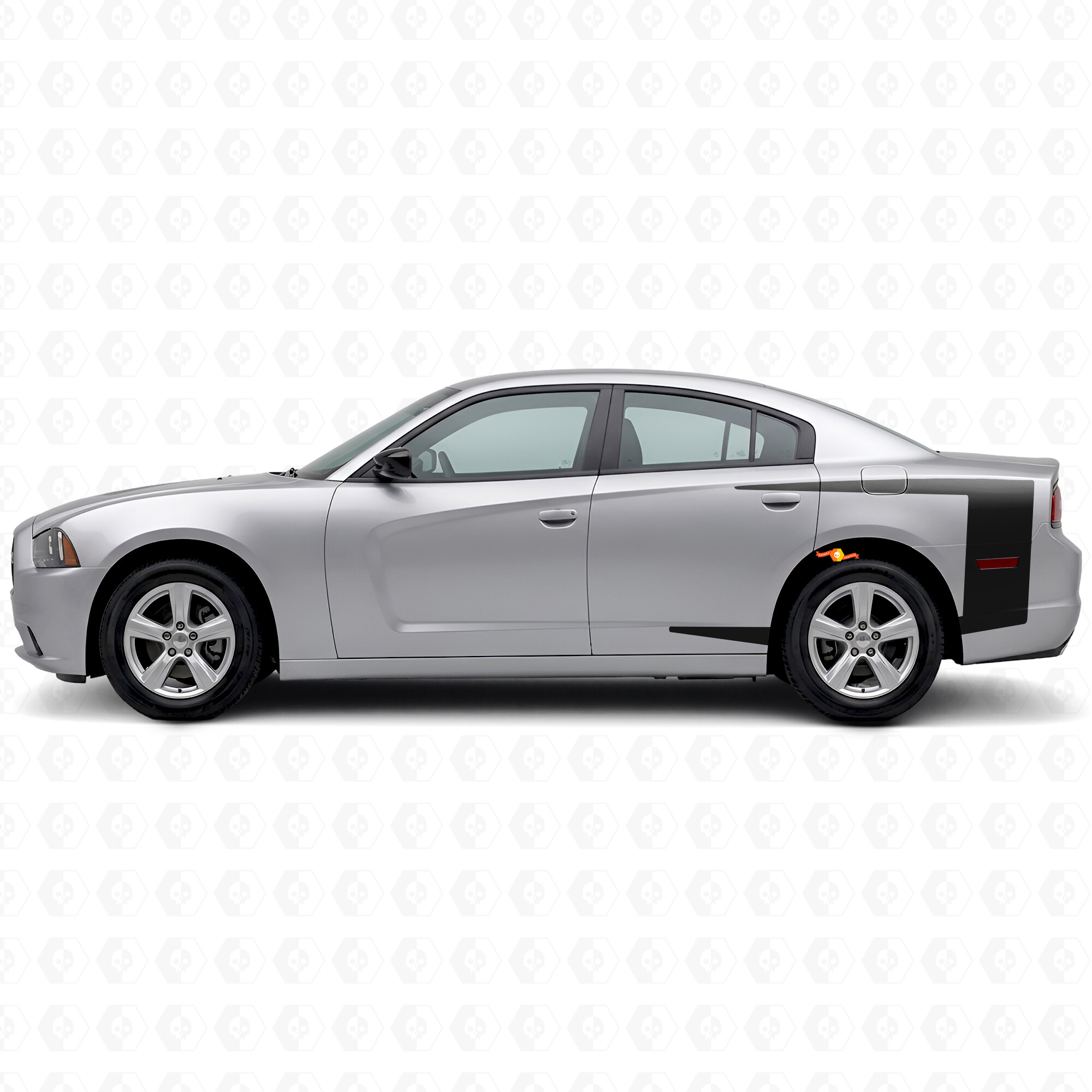 Schulterband-Streifen Seitenteil Vinyl-Aufkleber für Dodge Charger 2011-2014