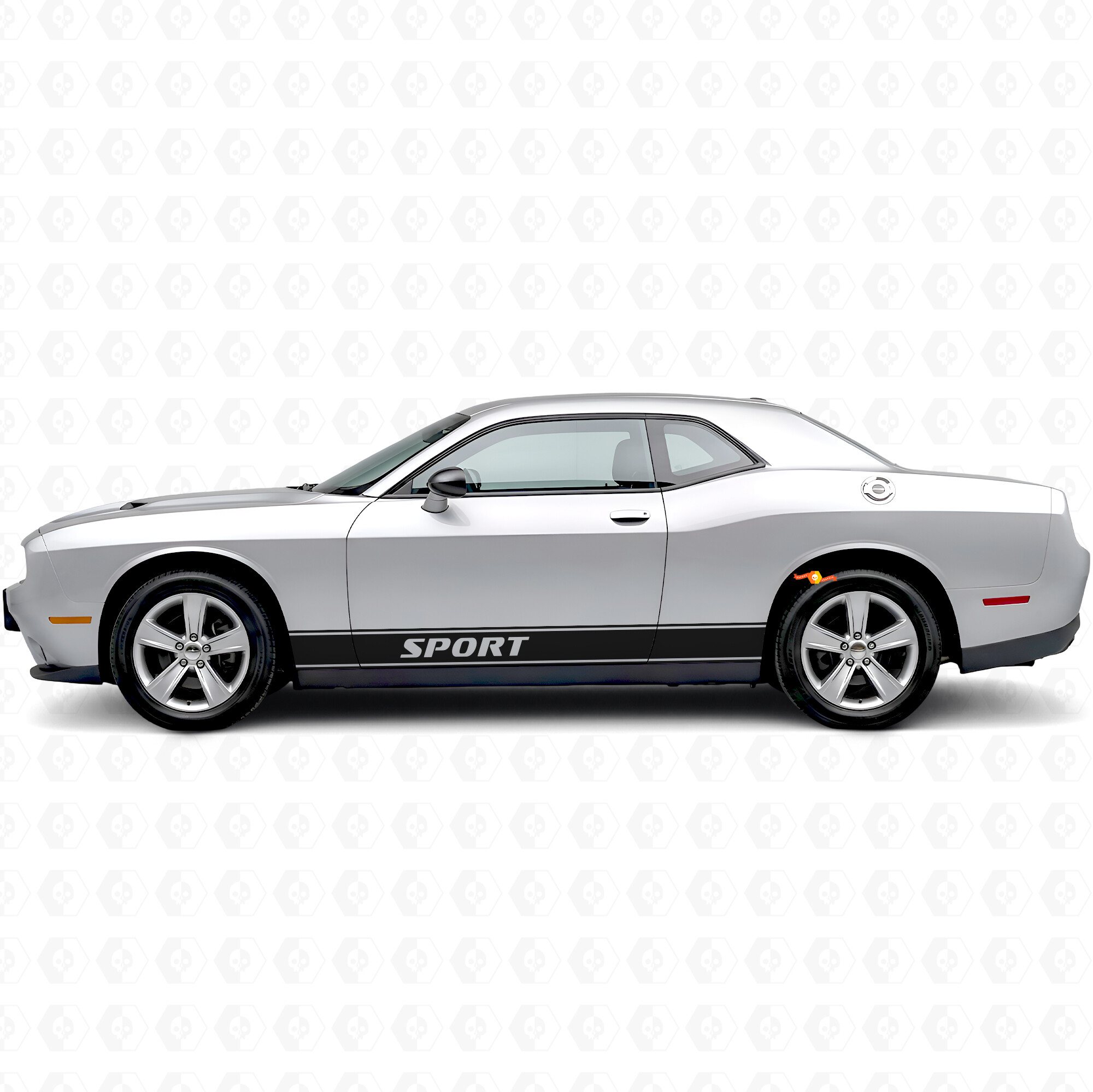 Sportumriss-Streifen Seitenvinyl-Aufkleber für Dodge Challenger