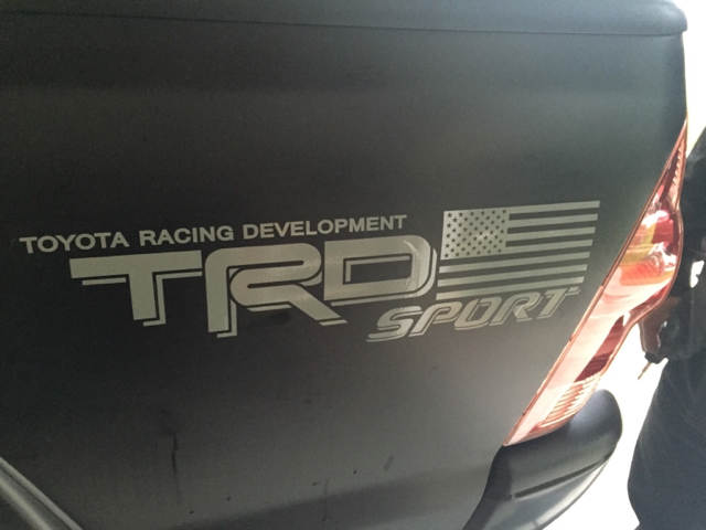 2 Seiten Toyota TRD Truck USA FLAG SPORT 4 x 4 Toyota Racing Tacoma Aufkleber Vinyl Aufkleber