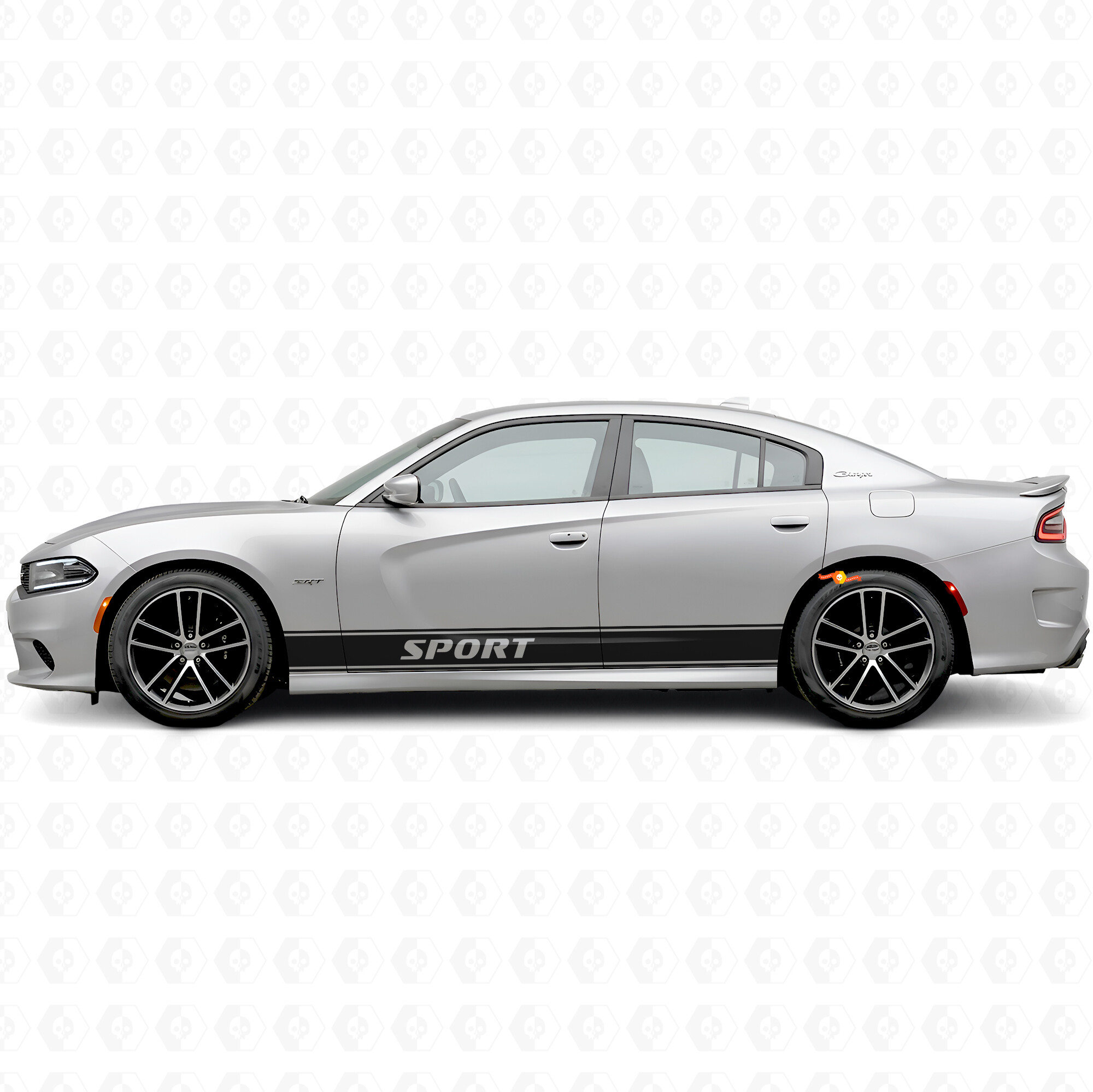 Sport Outline Streifen Seiten Vinyl Aufkleber Sticker für Dodge Charger 2015-2026