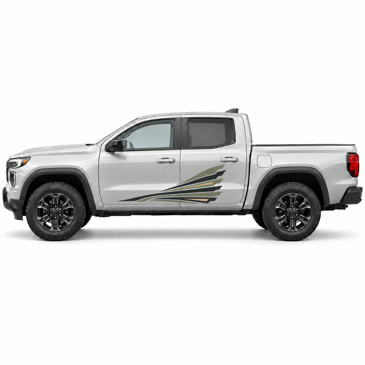 Kestrel Wake Seitentür-Aufkleberset für GMC Canyon Crew Cab