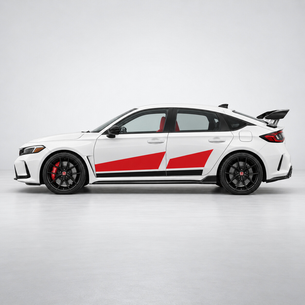 Apex Split Racing Grafik Seiten Vinyl Aufkleber für Honda Civic 2023
