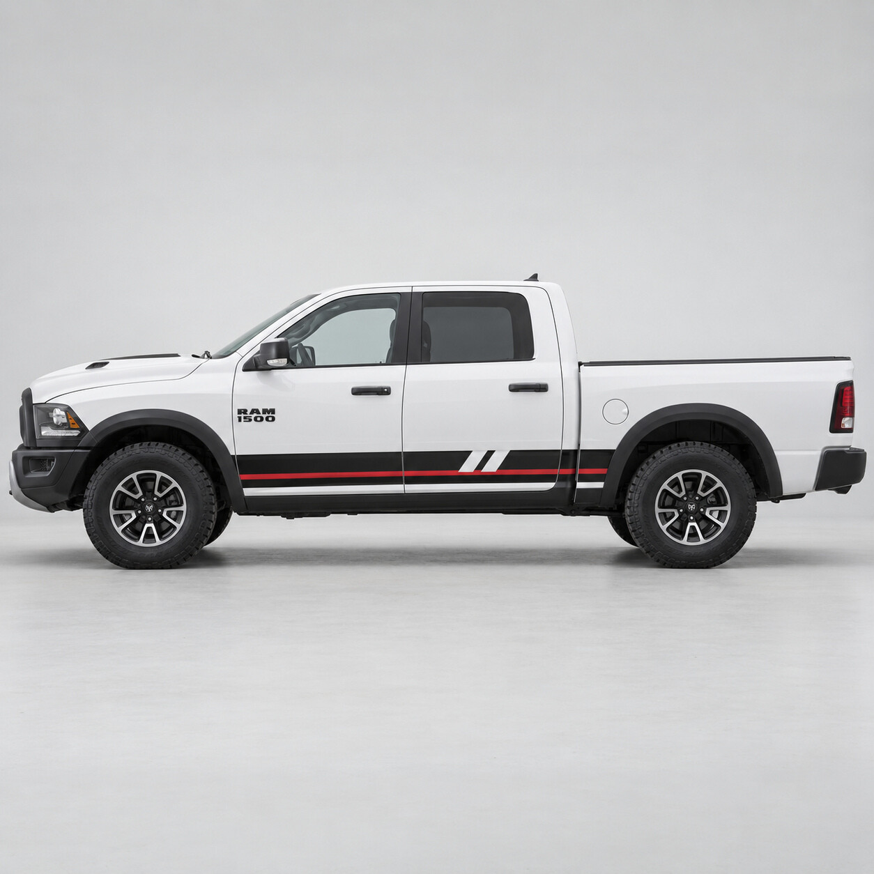 Diagonale Schlitze Seiten Vinyl Aufkleber Sticker für RAM 1500 Rebel 2016