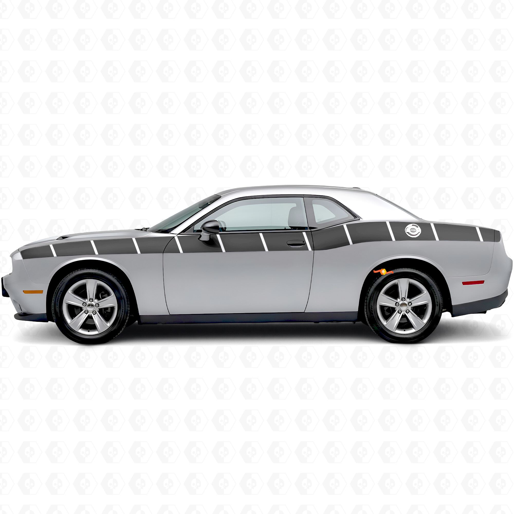 Strobe-Streifen Seiten-Vinylaufkleber für Dodge Challenger