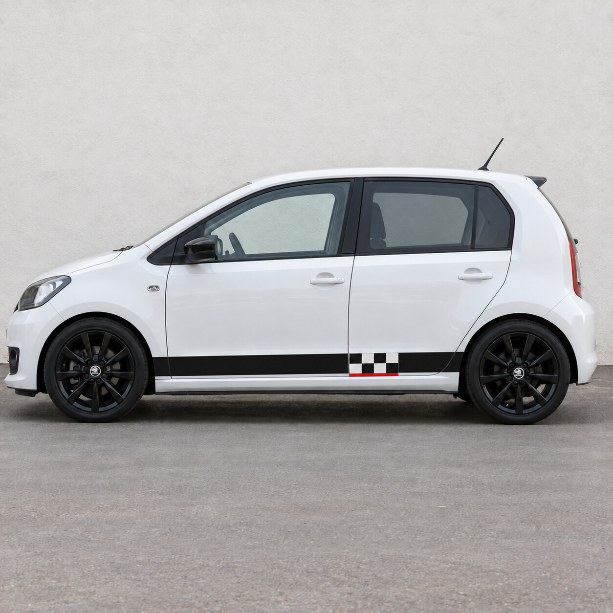 Checker Fensterleisten Seiten-Vinylaufkleber für Skoda Citigo
