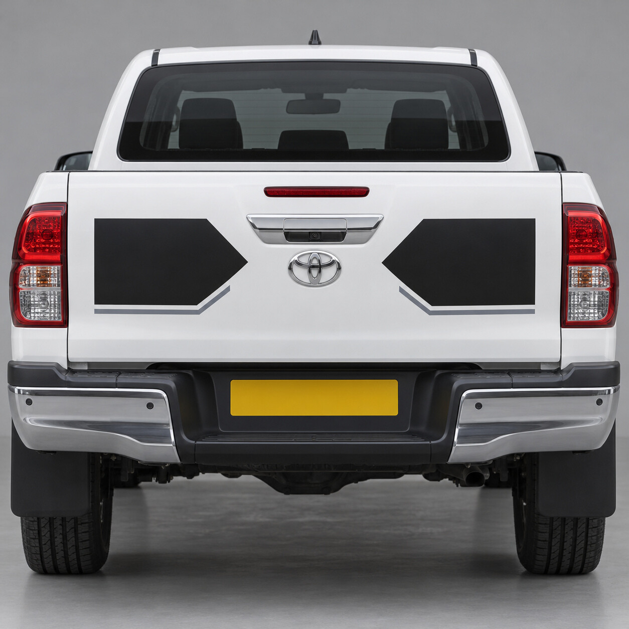 Inward Wings Heckklappen Vinyl-Aufkleber für Toyota Hilux Doppelkabine 2016-2020 Vor 2020 Facelift