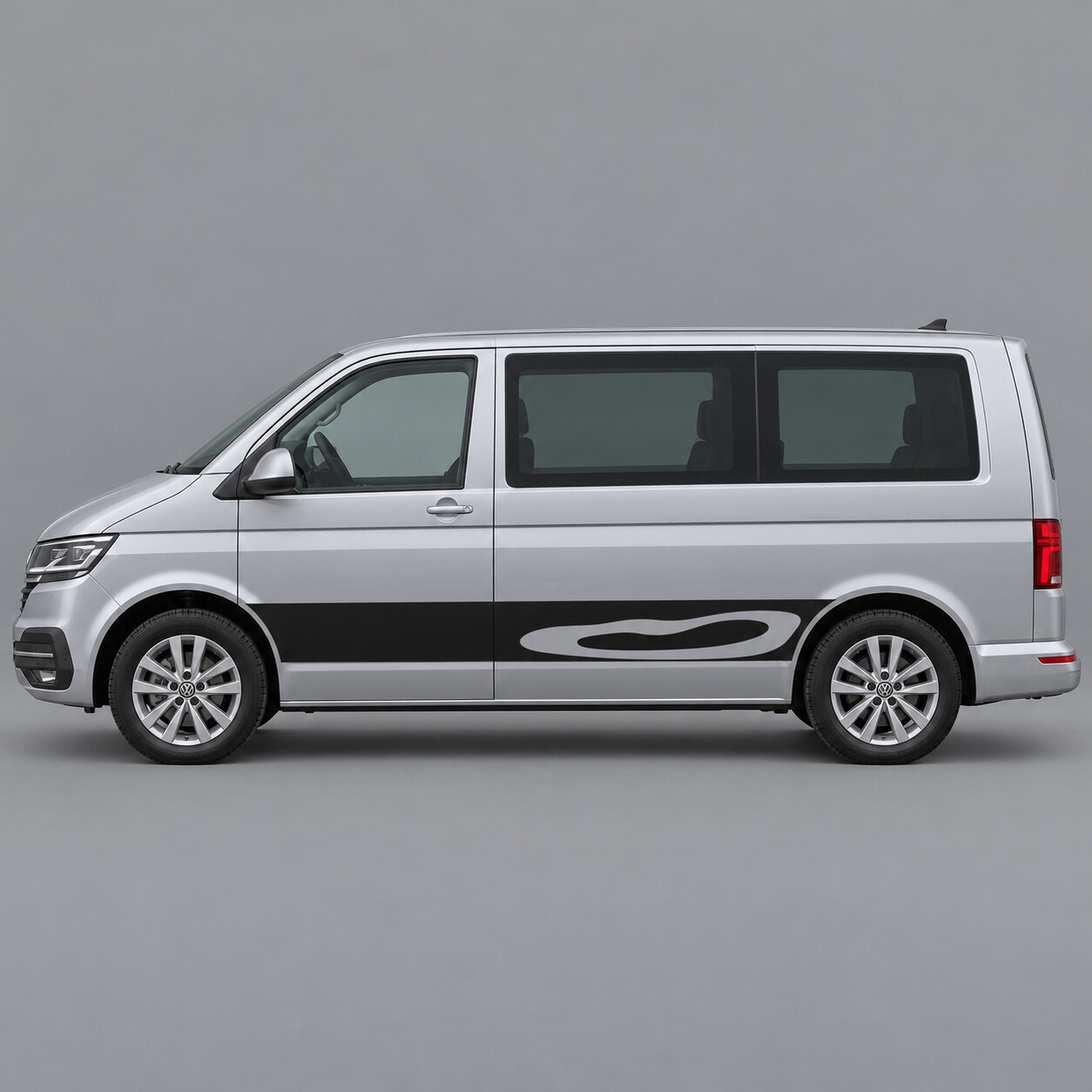 Contour Lagoon Seiten Vinyl Aufkleber für Volkswagen Multivan T6.1 SWB 2019-2024