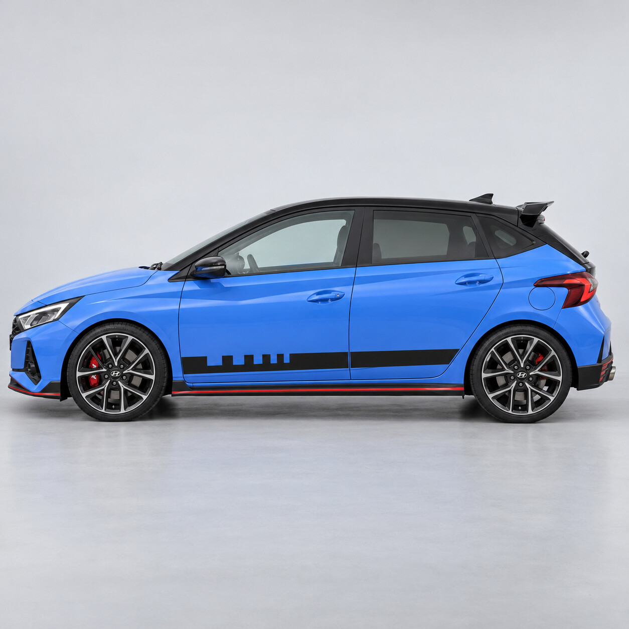 Pit Lane Zähne Seiten Vinyl-Aufkleber für Hyundai i20 N BC3 2021-2024