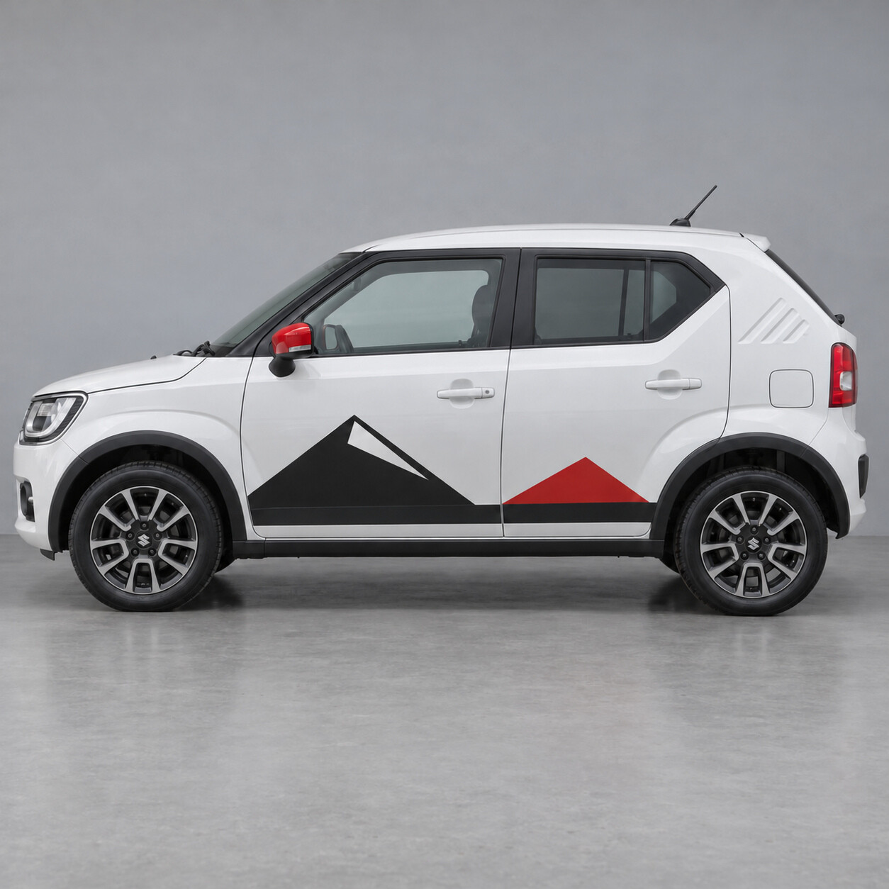 Twin Peak Terrace Seiten Vinyl Aufkleber Sticker für Suzuki Ignis FF21S 2017-2020 Vor-Facelift