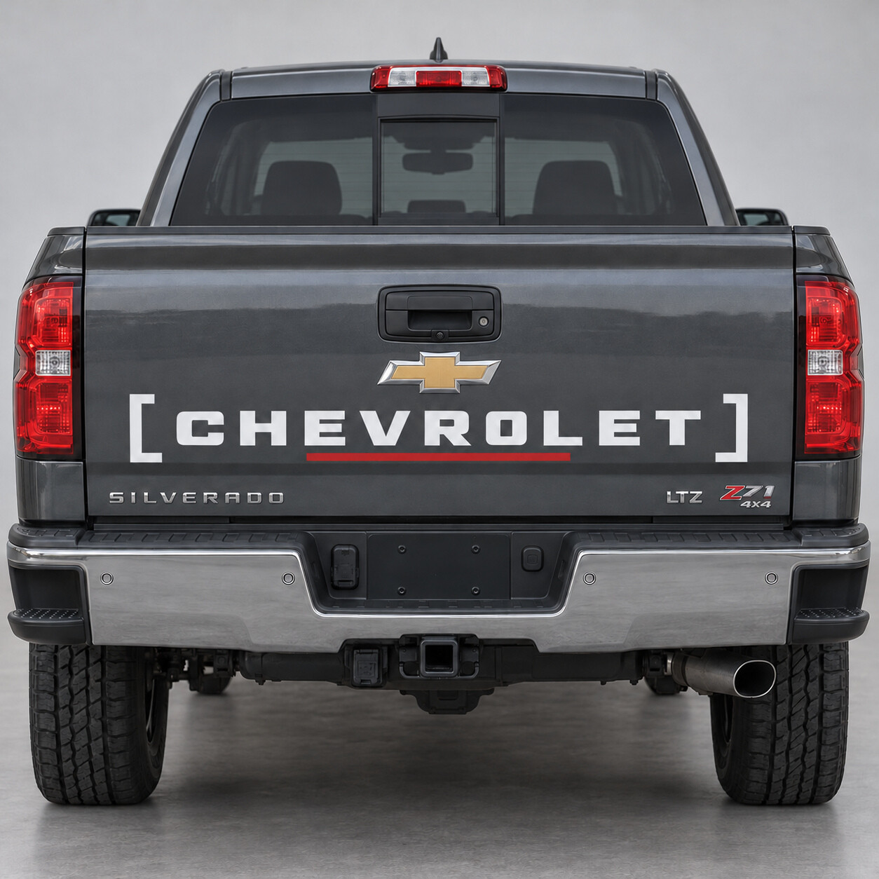Haltertyp 1500 Heckklappen Vinylaufkleber Sticker für Chevrolet Silverado 2018