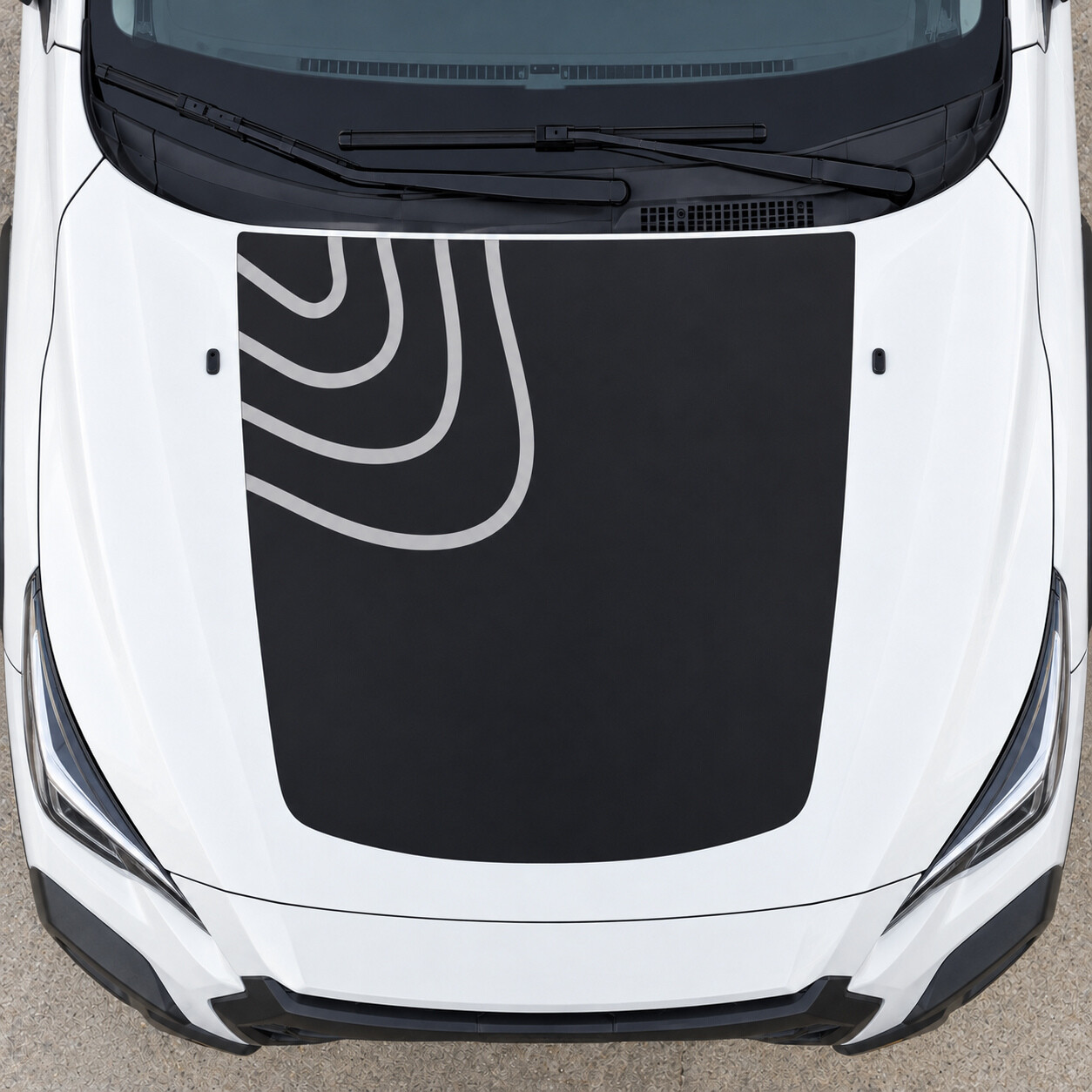Contour Ridge Wilderness Hauben-Vinylaufkleber für Subaru Crosstrek 2024