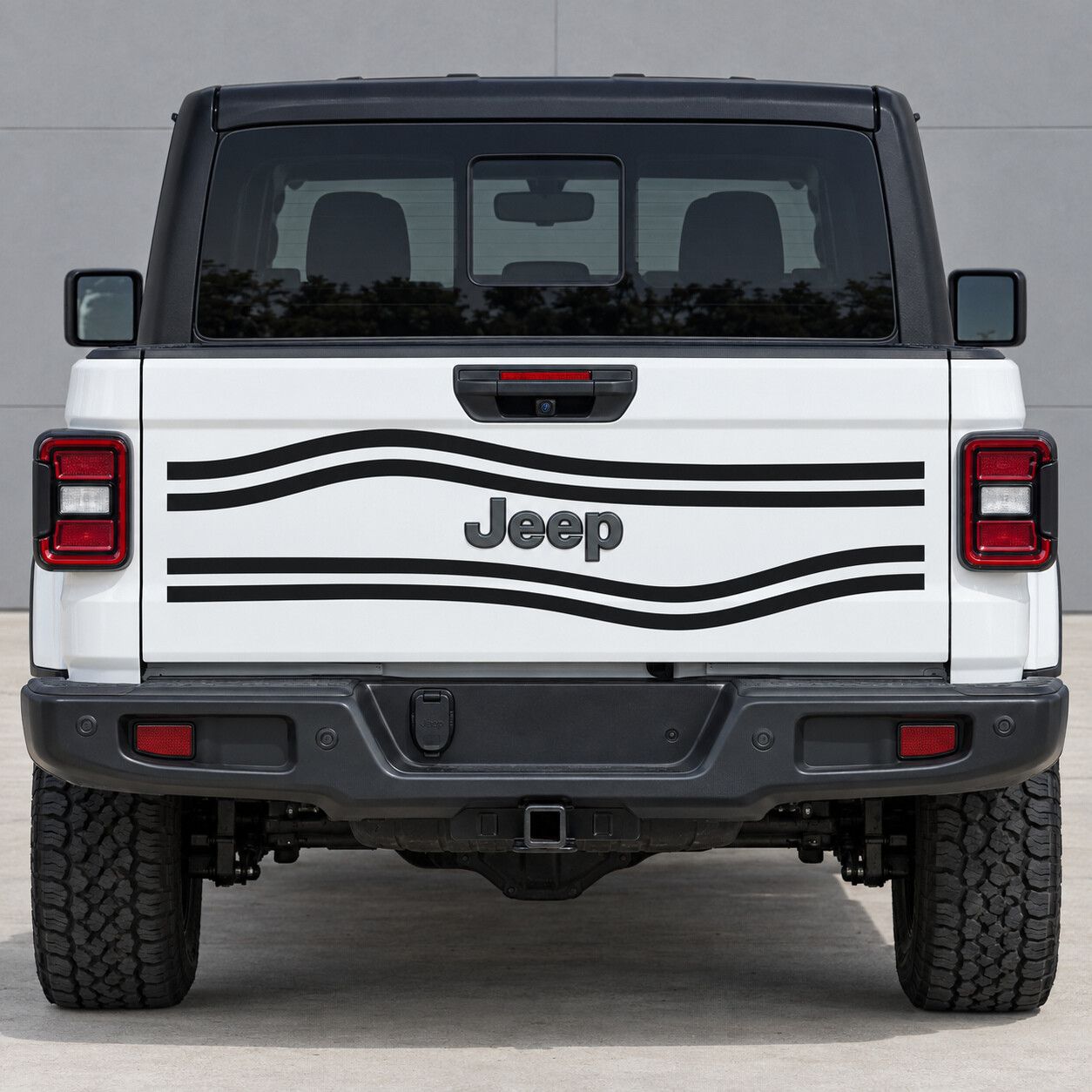 Freier Kontur-Korridor Texas Trail Heckklappen-Vinyl-Aufkleber für Jeep Gladiator 2023