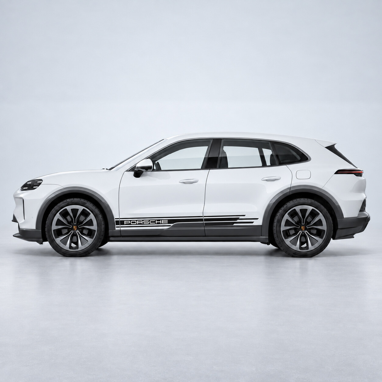 Sportliche Streifen Seiten-Vinyl-Aufkleber für Porsche Cayenne Electric