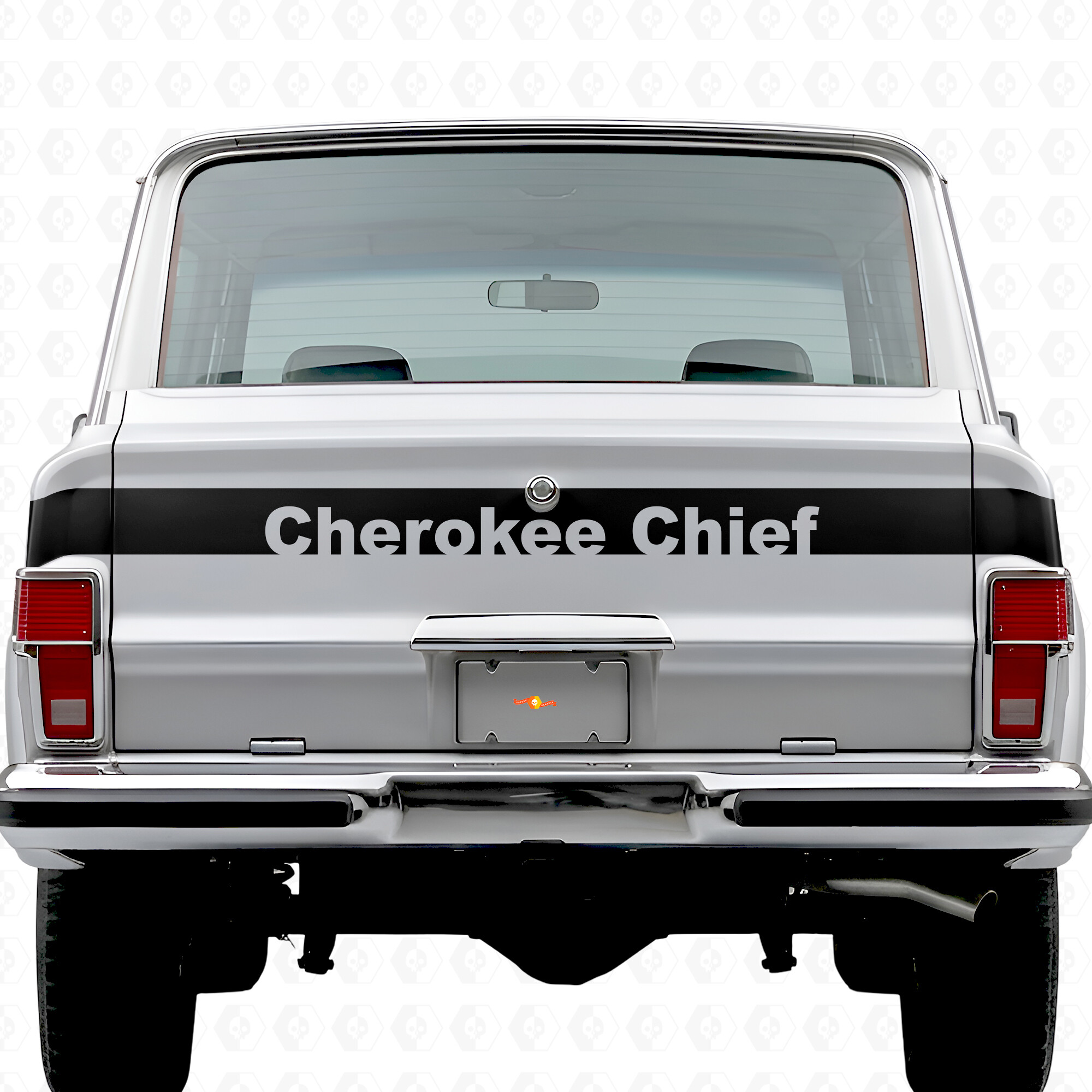 Cherokee Chief Streifen Heckklappen Vinyl-Aufkleber für Jeep Cherokee 1981-83