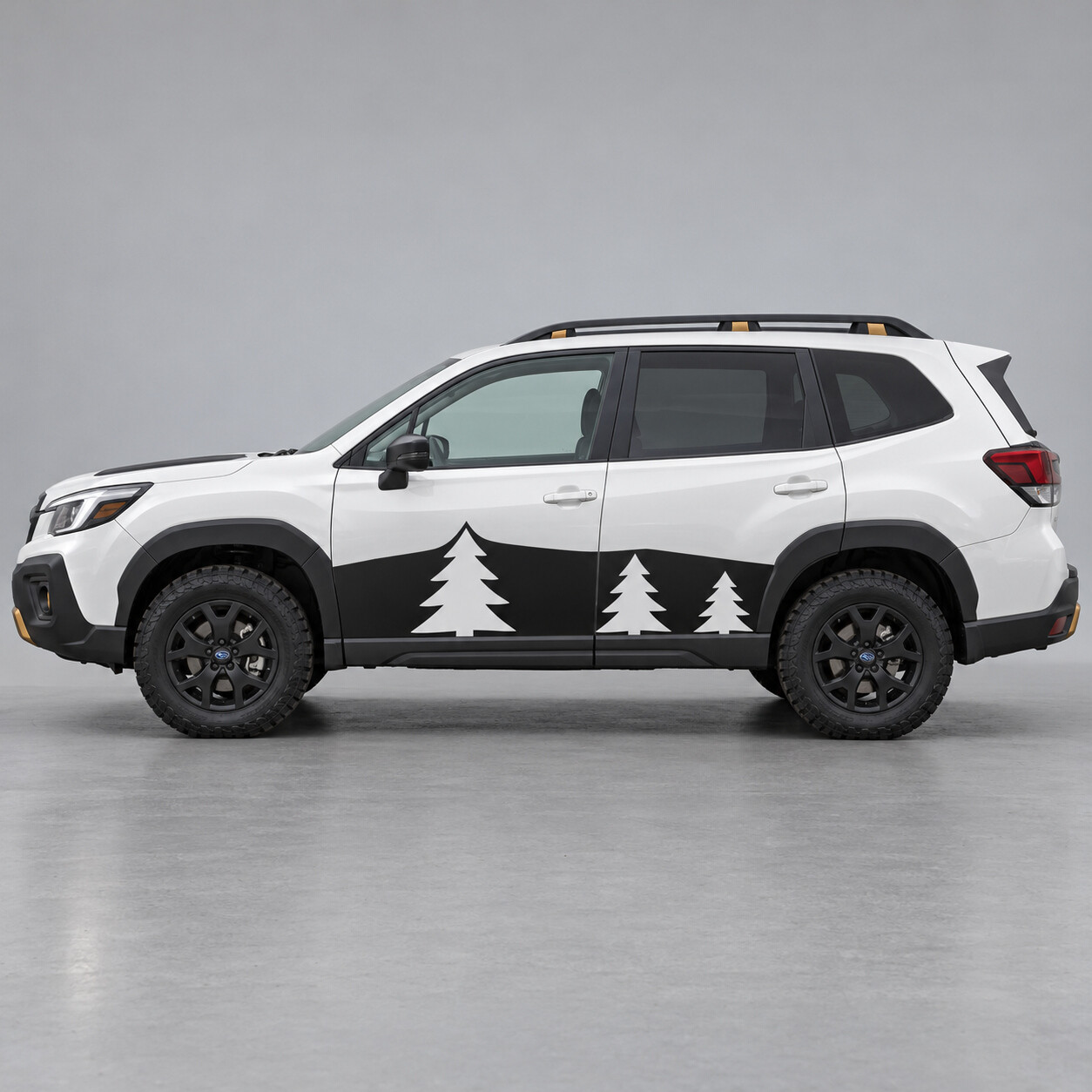 Three Pine Fenster Seiten Vinyl Aufkleber für Subaru Forester 2024