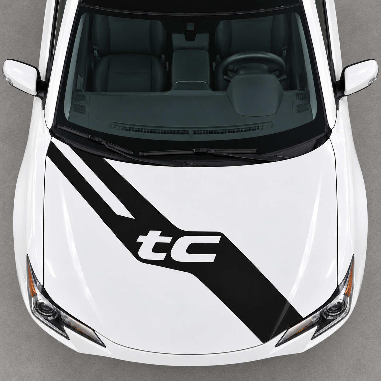 Open Letter Motorhauben-Sash Vinyl-Aufkleber für Scion tC 2014-2016 Facelift