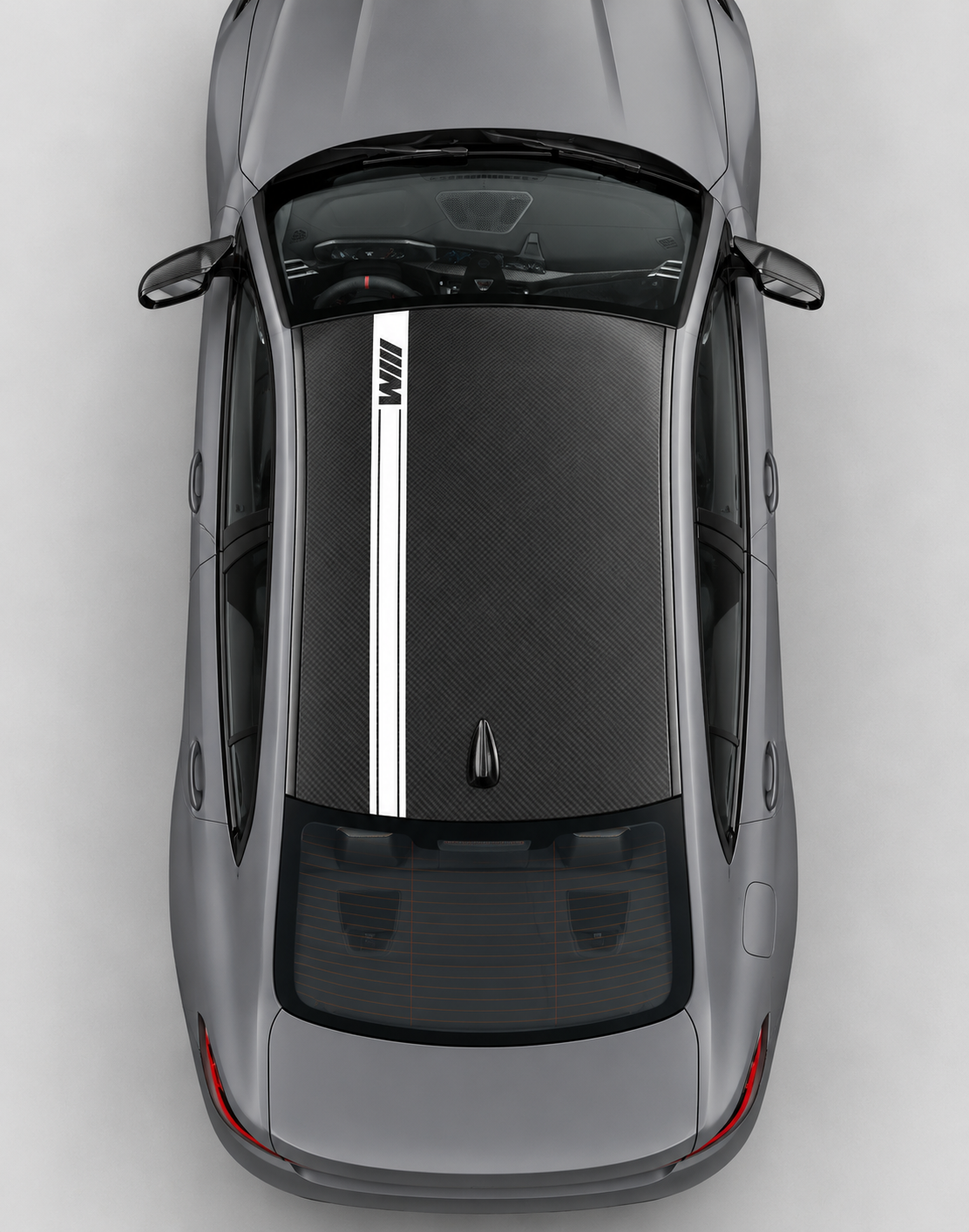 M Style Dachstreifen Vinyl-Aufkleber für BMW M3 Competition Dach Seiten Vinyl-Aufkleber für BMW M3 G80/G81 2020-heute