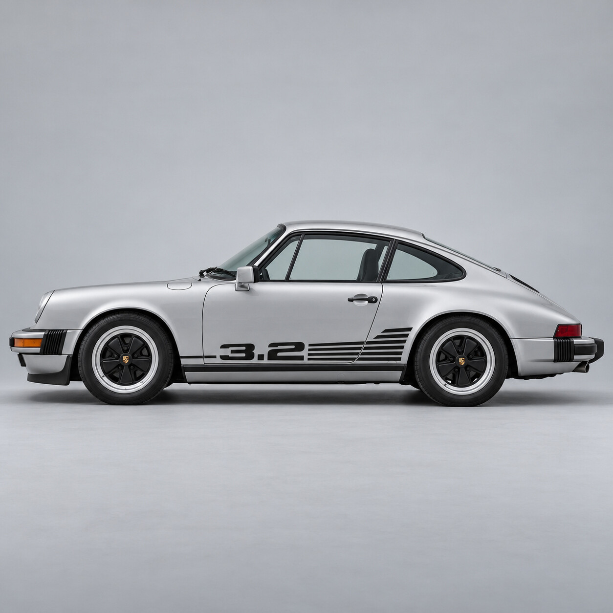 Kühlrippen 3.2 Seitlicher Vinyl-Aufkleber für Porsche 911 Carrera 1984-1989