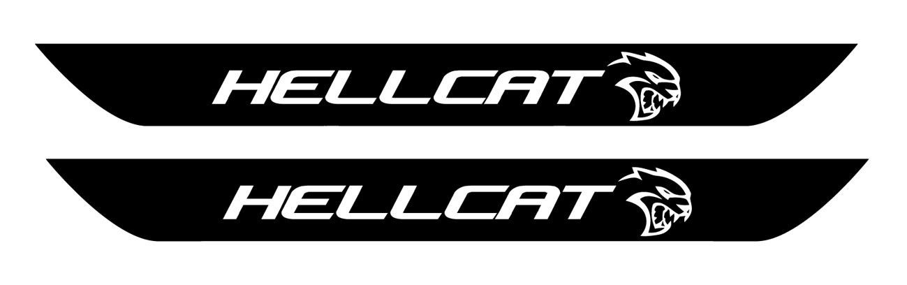 Dodge Challenger Hellcat Typ Vinyl Door Sill -Abziehbilder