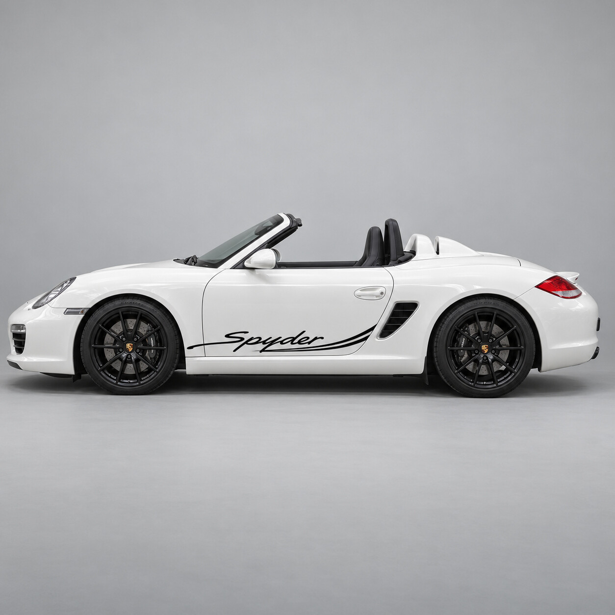 Vinyl-Aufkleber mit Doppelstrich für die Seiten des Porsche Boxster Spyder 987 2011-2012