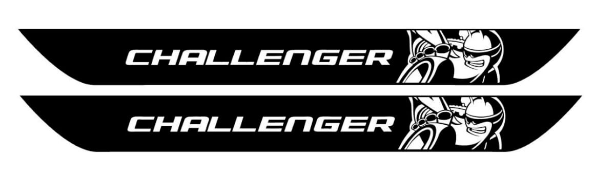 Scat Pack Stil Türschwelle Vinyl-Aufkleber für Dodge Challenger