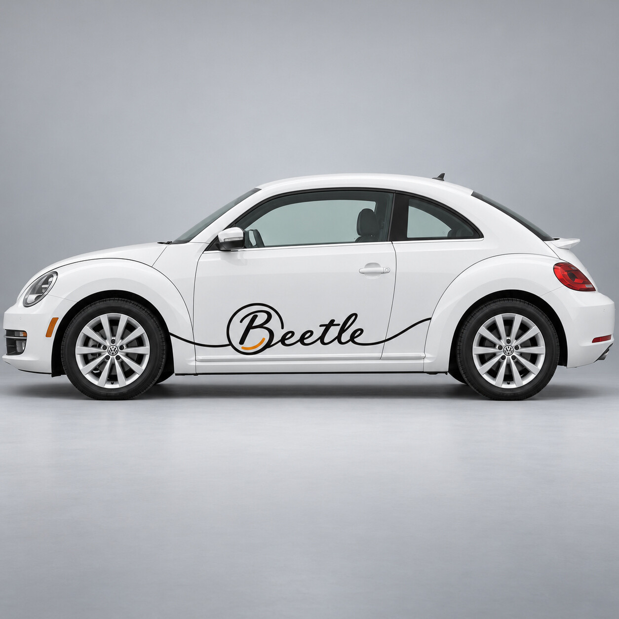 Roundel Script Seiten Vinylaufkleber für Volkswagen Käfer 2013