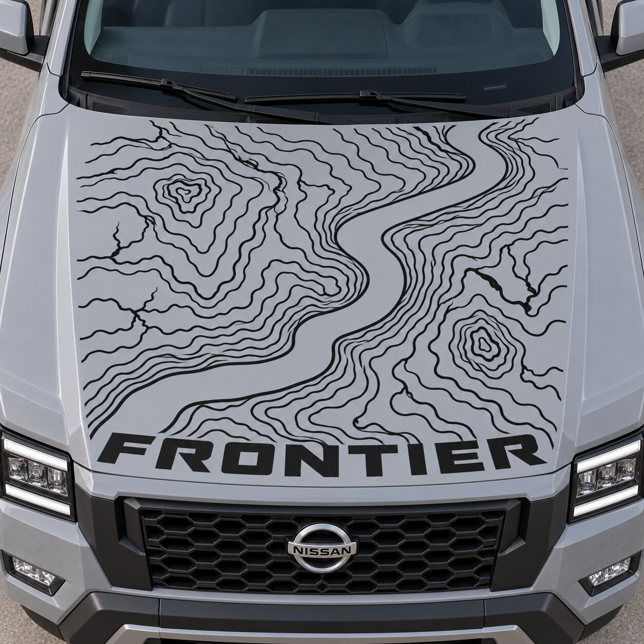 Rivercut SV Motorhaube Vinyl-Aufkleber für Nissan Frontier 2022