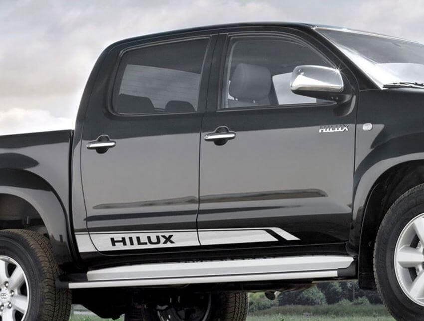 Markenseitliche Streifen Vinyl-Aufkleber Set für Toyota Hilux SR5