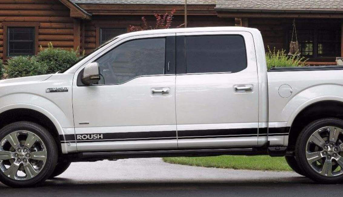 Roush Schriftzug Seitenstreifen Vinylaufkleber-Set für Musclecar Truck 2016