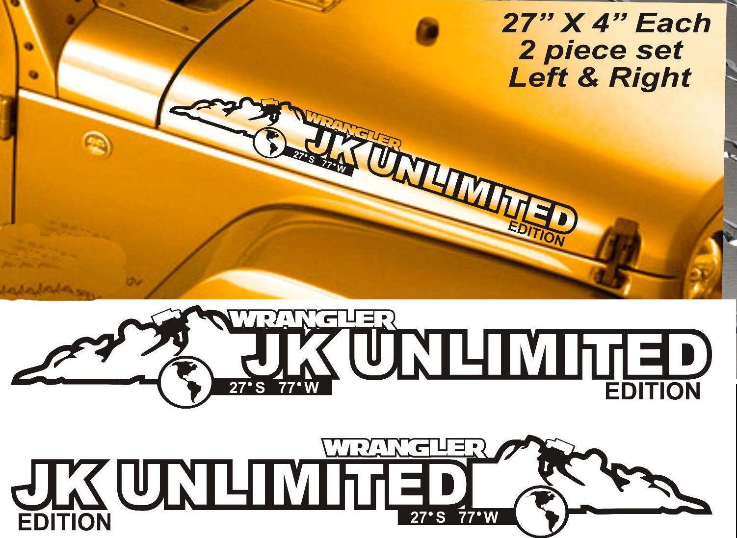 JL Unlimited Edition Motorhauben-Vinylaufkleber für Jeep Wrangler