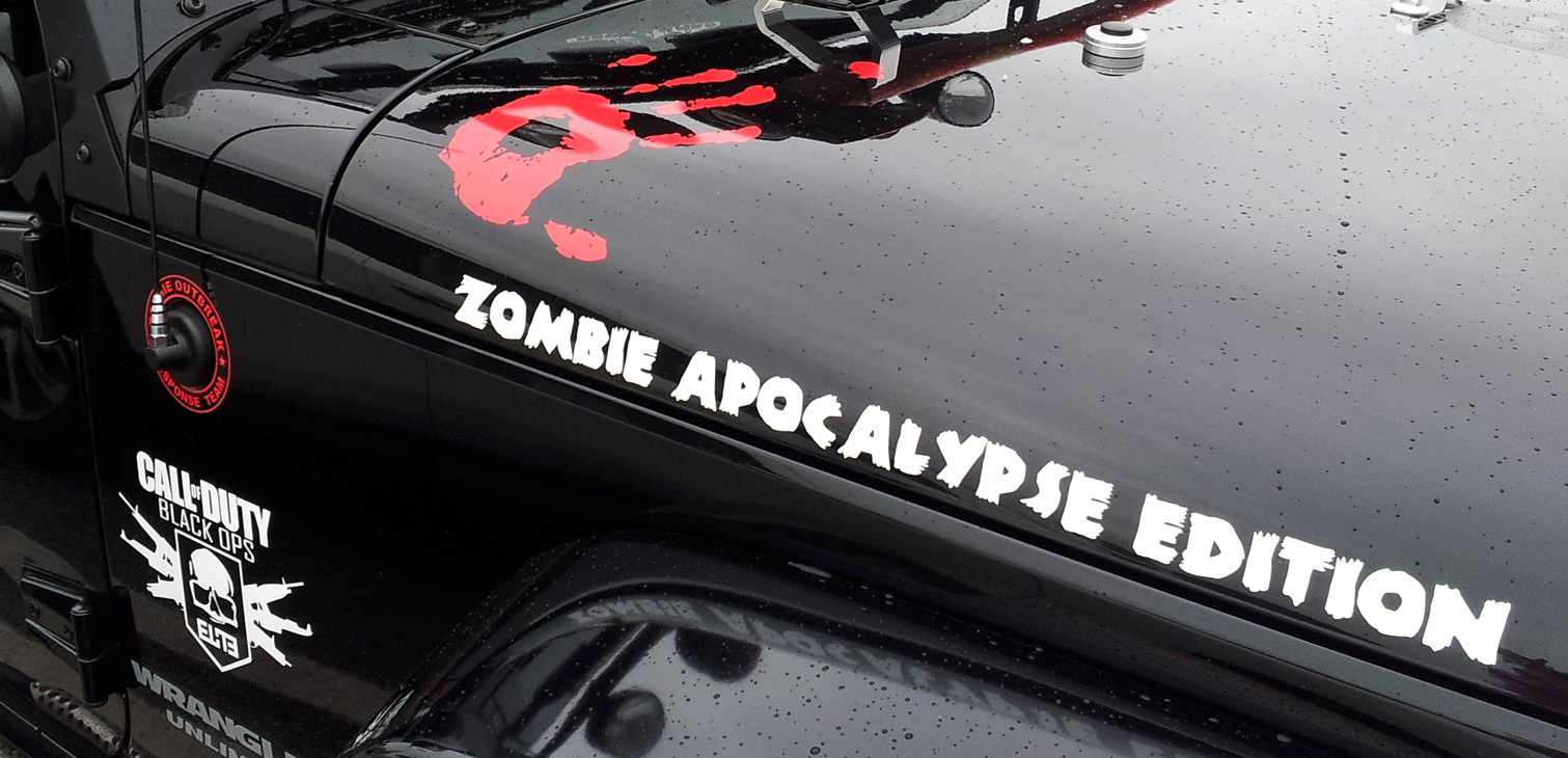 2 Zombie Apocalypse Edition Call of Duty Black Ops Wrangler Rubicon Zombie Handabzieher Jeep Kit